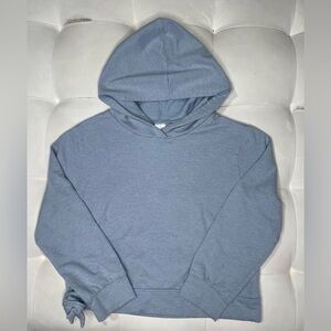 Z By Zella Girls Hoodie Sweatshirt blue Bow Accent Girls Size small